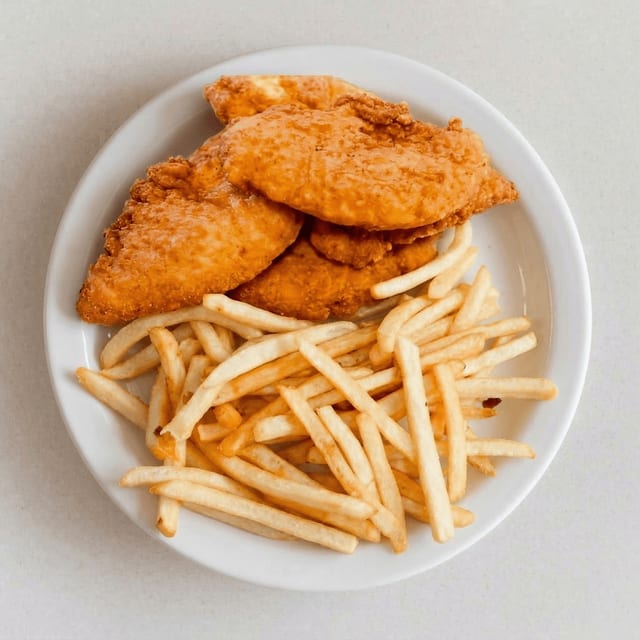 Breaded Chicken Filets Platter.